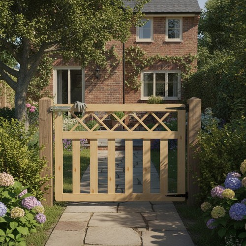 Garden gate wooden pedestrian - gate,